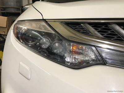замена ламп в Nissan