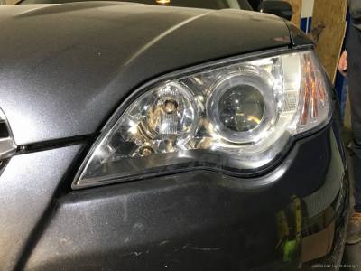 Оптика автомобиля Subaru Outback после ремонта