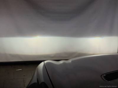 Свет от установленных линз в фары Mercedes-Benz w210