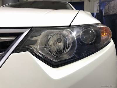 Оптика Honda Accord 8 с новыми биксеноновыми линзами