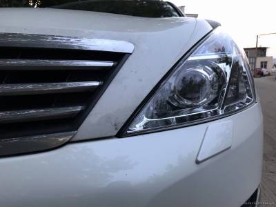 Биксеноновые линзы в фарах Nissan Teana