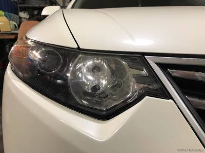 Оптика Honda Accord 8 с новыми биксеноновыми линзами