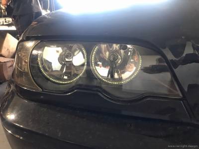 Галогенная оптика BMW e46 cabriolet до восстановления света