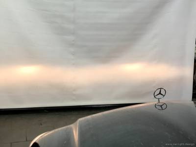 Проекция ближнего галогенового света фар Mercedes