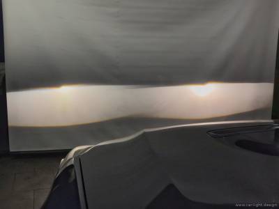 Проекция света от биксеноновых линз в фарах Subaru Legacy
