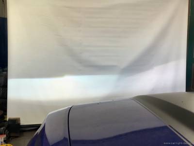 Свет от биксеноновых фар Chevrolet Camaro с линзами 2.5 дюйма