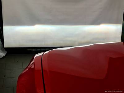 Проекция света установленных билинз в фарах Chevrolet Camaro ZL1