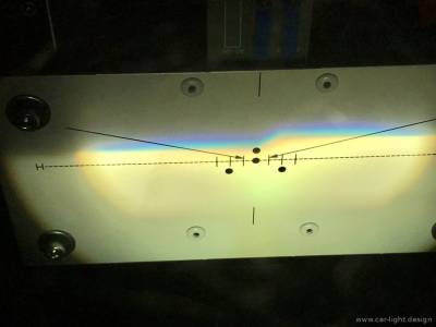 Настройка света биксеноновых линз при помощи прибора
