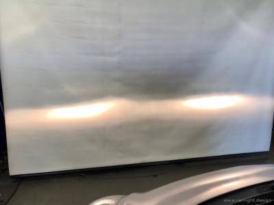 Проекция света фар Honda Jazz после замены стекол и автоламп