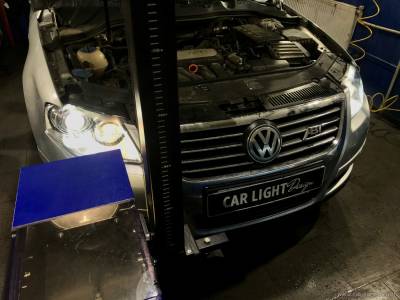 Регулировка света от установленных линз Hella в фары Volkswagen