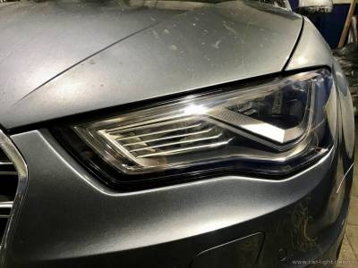 Фара Audi S3 после замены стекла