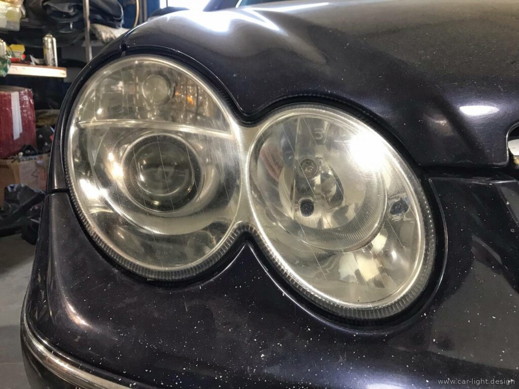 Фари Mercedes-Benz w210 з новими бі-ксеноновими лінзами