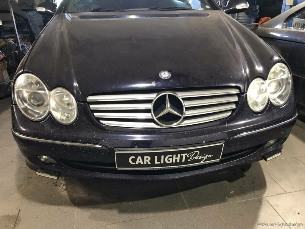 Встановлення бі-ксенонових лінз у фари Mercedes-Benz w210